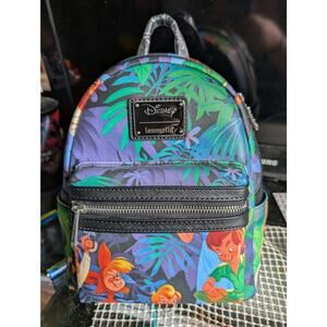 NWT Loungefly Disney Mini Backpack Peter Pan Lost Boys Scenes